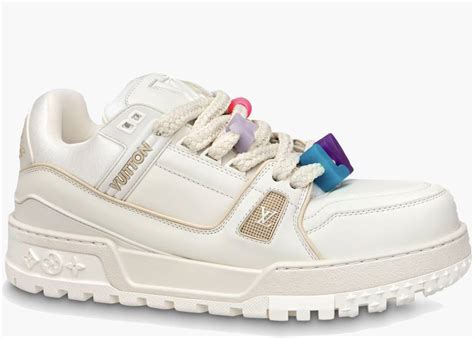 louis vuitton lv trainer white.